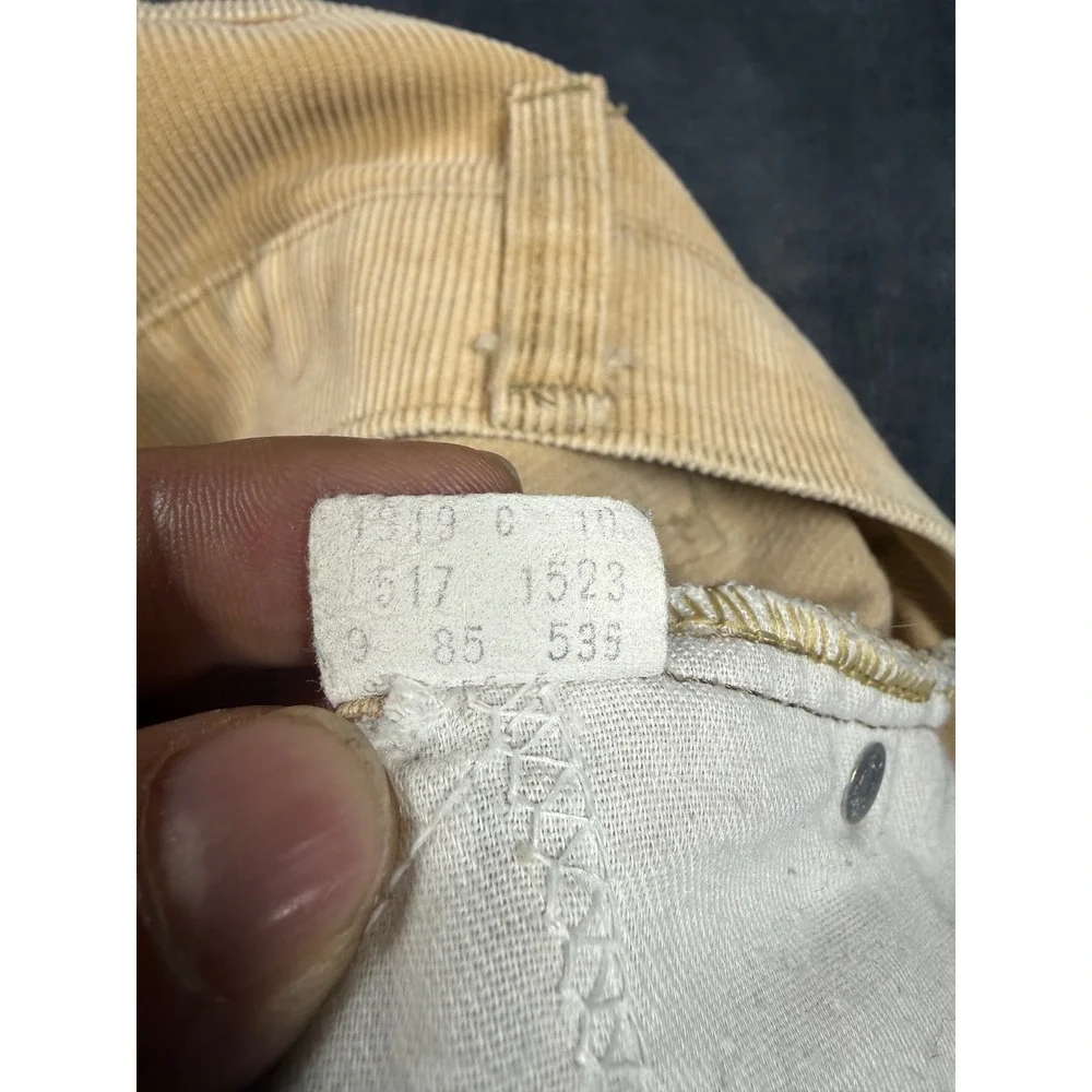 Vintage Levis‎ 517 Corduroy Pants Mens 38x30 Tan Beige Bootcut Made in USA